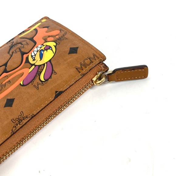 MCM collaboration Sam by Pen Wallet Rait Visetos brown leather - Picture 3 of 11